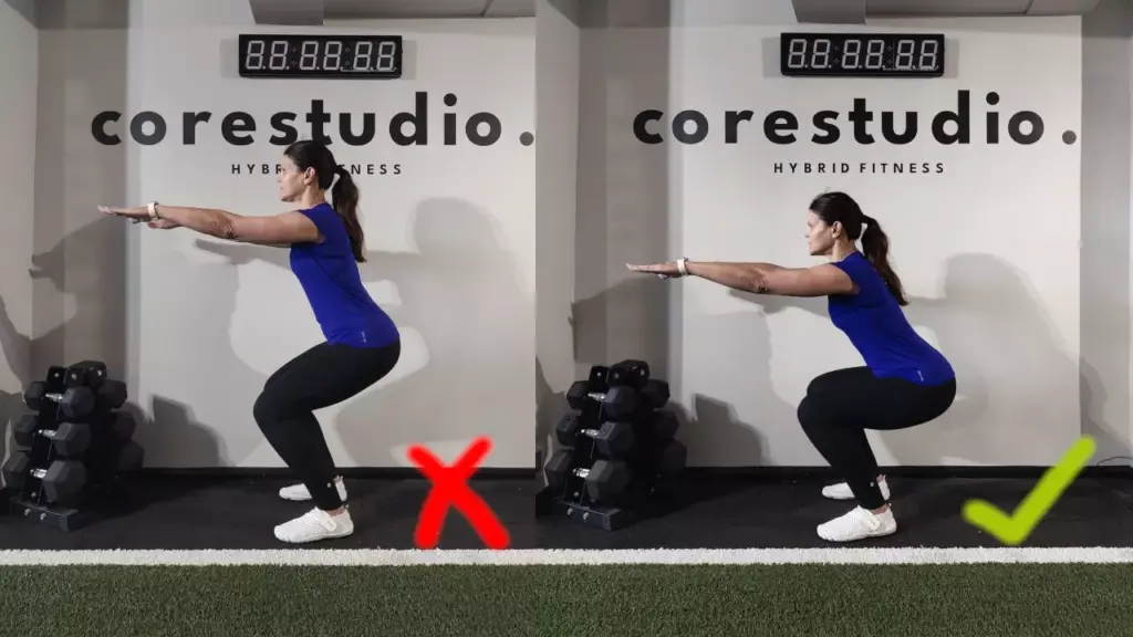 correct squat depth